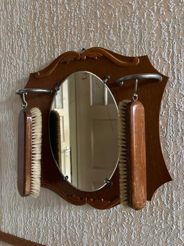 Vintage spiegel set, Ophalen of Verzenden, Rechthoekig, Minder dan 50 cm