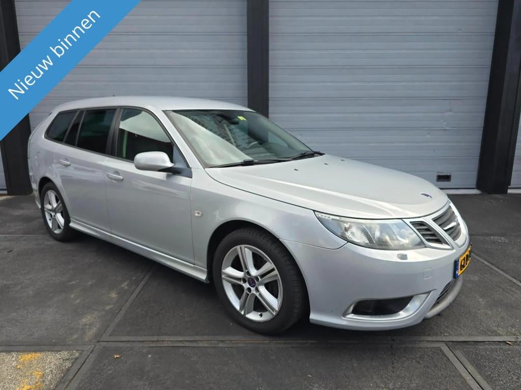 Saab 9-3 Sport Estate 2.8 T V6 Aero XWD 301PK1 YOUNGTIMER, Auto's, Saab, Automaat, Zwart, Bedrijf, Vierwielaandrijving