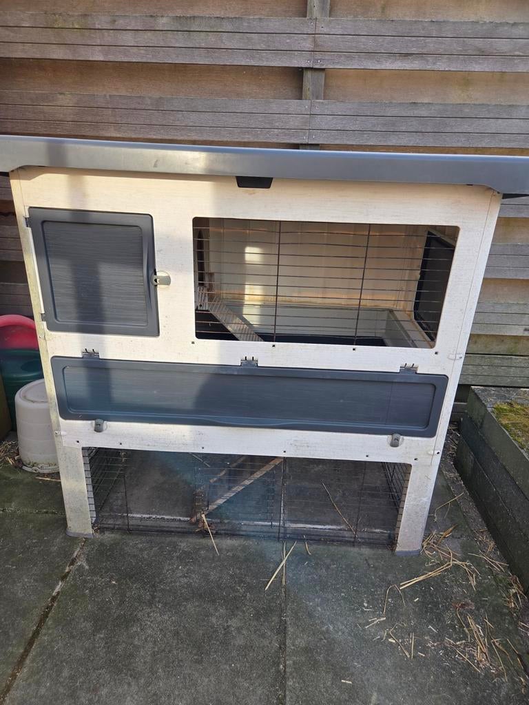 Konijnenhok te koop, Ophalen, 90 cm of meer, Hok, 110 cm of meer