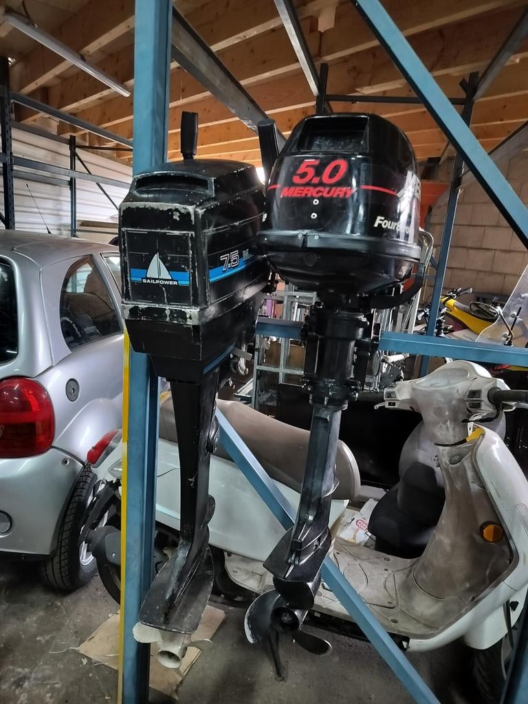 3 buitenboord motoren 35 pk 7,5 pk 5 pk PRIJS AANGEPAST, Voorwielaandrijving, Stof, 4 cilinders, 49 €/maand