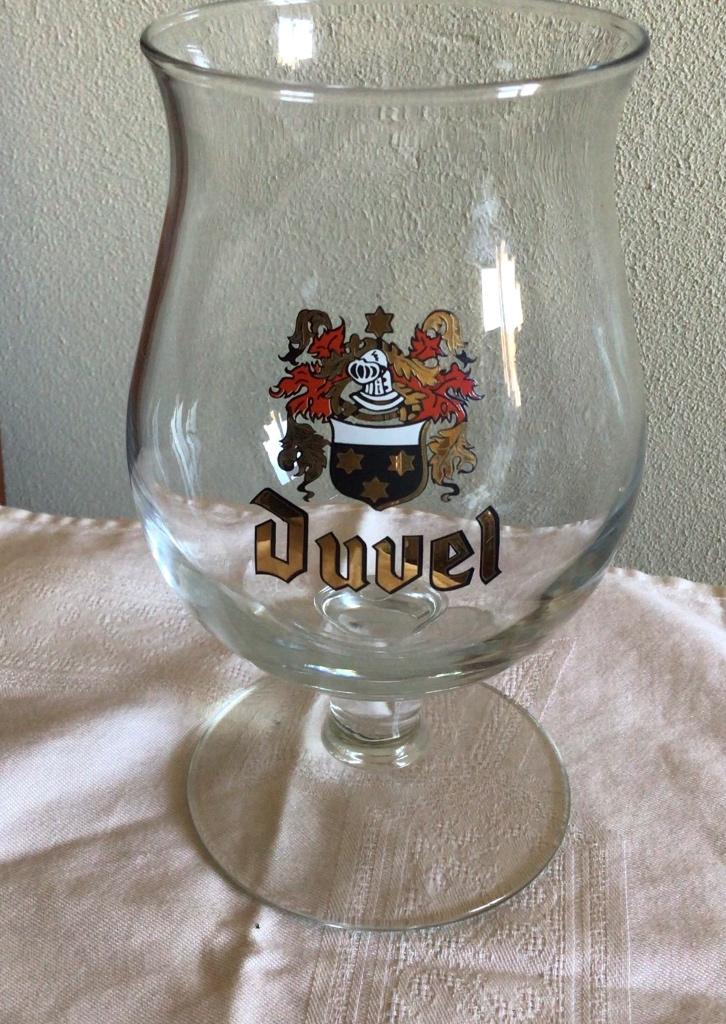 Duvel glas, Wapenschild 3 sterren, Verzamelen, Biermerken, Ophalen of Verzenden, Zo goed als nieuw, Glas of Glazen, Duvel