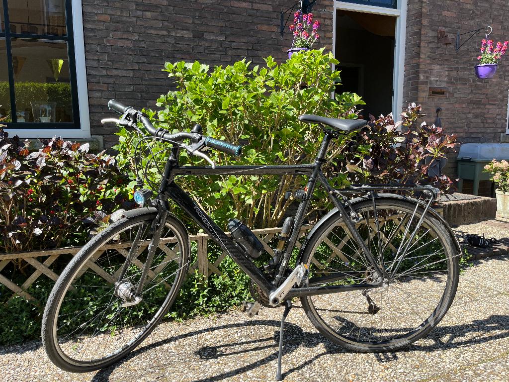 Koga Miyata Terraliner Carbolite framemaat 60cm, Ophalen, 28 inch, Gebruikt, Velgrem