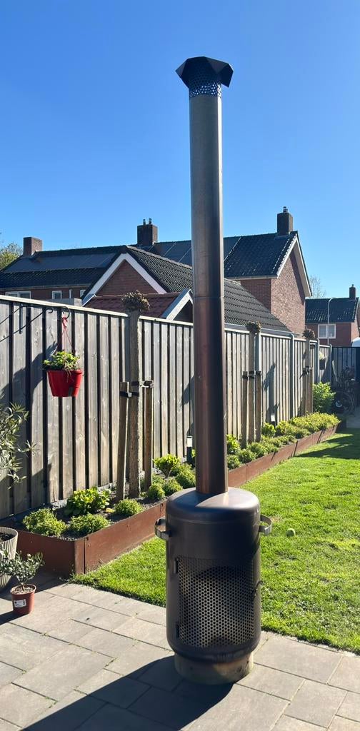 RVS buitenhaard, Tuin en Terras, Tuinhaarden, Ophalen, Zo goed als nieuw