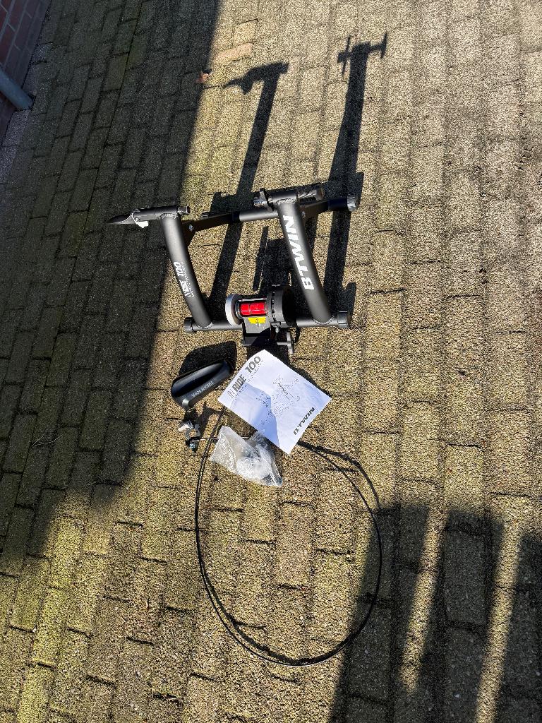 Fietstrainer met voorwielsteun, Sport en Fitness, Wielrennen, Ophalen, Zo goed als nieuw, Overige typen