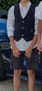 Blouse met gilet maat 152, Kinderen en Baby's, Kinderkleding | Maat 152, Ophalen of Verzenden, Zo goed als nieuw, Jongen, Overhemd of Blouse