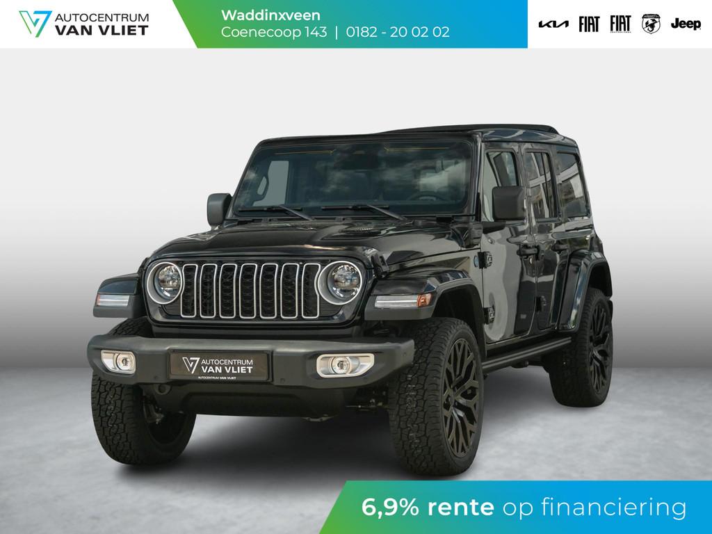 Jeep Wrangler Unlimited 4xe 380 Sahara | 22" Brute velgen |, Automaat, 1995 cc, 4 cilinders, Zwart