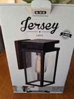 Nieuwe K&S Jersey Buitenlamp - Zwart, Wandlamp, Tuin en Terras, Buitenverlichting, Staal, Minder dan 50 watt, Wandlamp, Nieuw