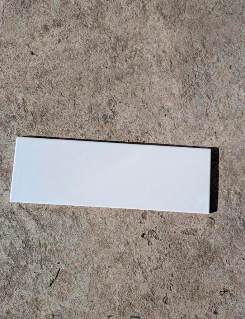 Wandtegels wit 5m2 10x30, Ophalen, Nieuw, Minder dan 5 m², Wandtegels