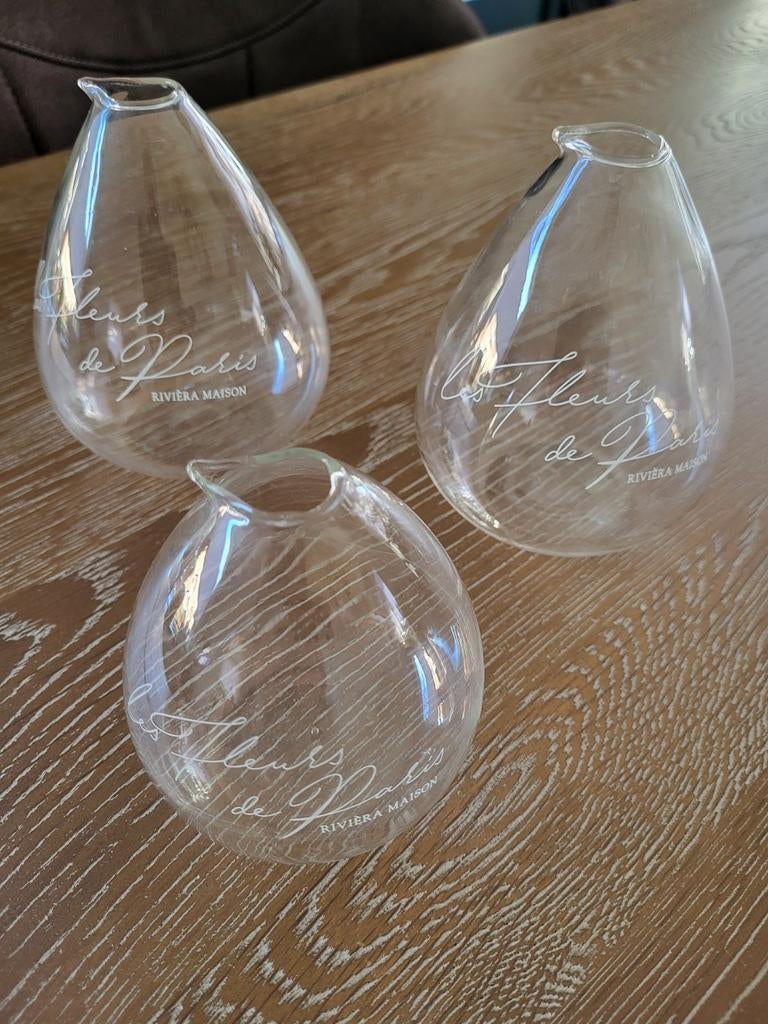 Riviera maison vaasjes, Ophalen, Overige kleuren, Minder dan 50 cm, Glas