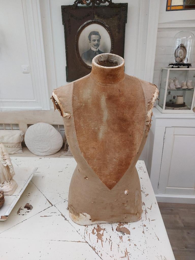 Paspop, oud, sleets, brocante. Hoogte 70cm., Antiek en Kunst, Curiosa en Brocante, Ophalen