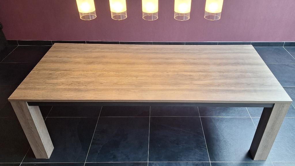 Eettafel met bijpassende salontafel, Huis en Inrichting, Tafels | Eettafels, Ophalen, Gebruikt, 200 cm of meer, 50 tot 100 cm