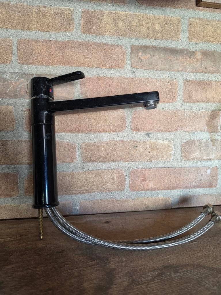 Zwarte Keukenkraan met Mengfunctie nieuw nooit gebruikt, Ophalen of Verzenden, Zwart, Metaal, Overige merken