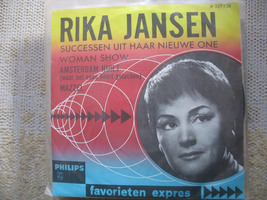 Rika Jansen - Amsterdam huilt, Cd's en Dvd's, Vinyl Singles, Gebruikt, 7 inch, Single, Ophalen of Verzenden