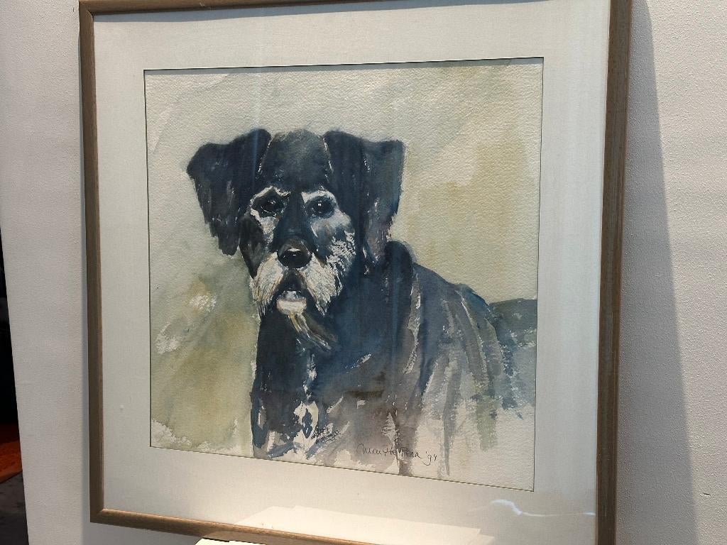 Schilderij van hond "Betje" door Marijke Penn, Ophalen