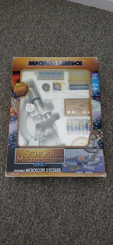 Micro-Science School Microscoop Set 100x-900x, Ophalen of Verzenden