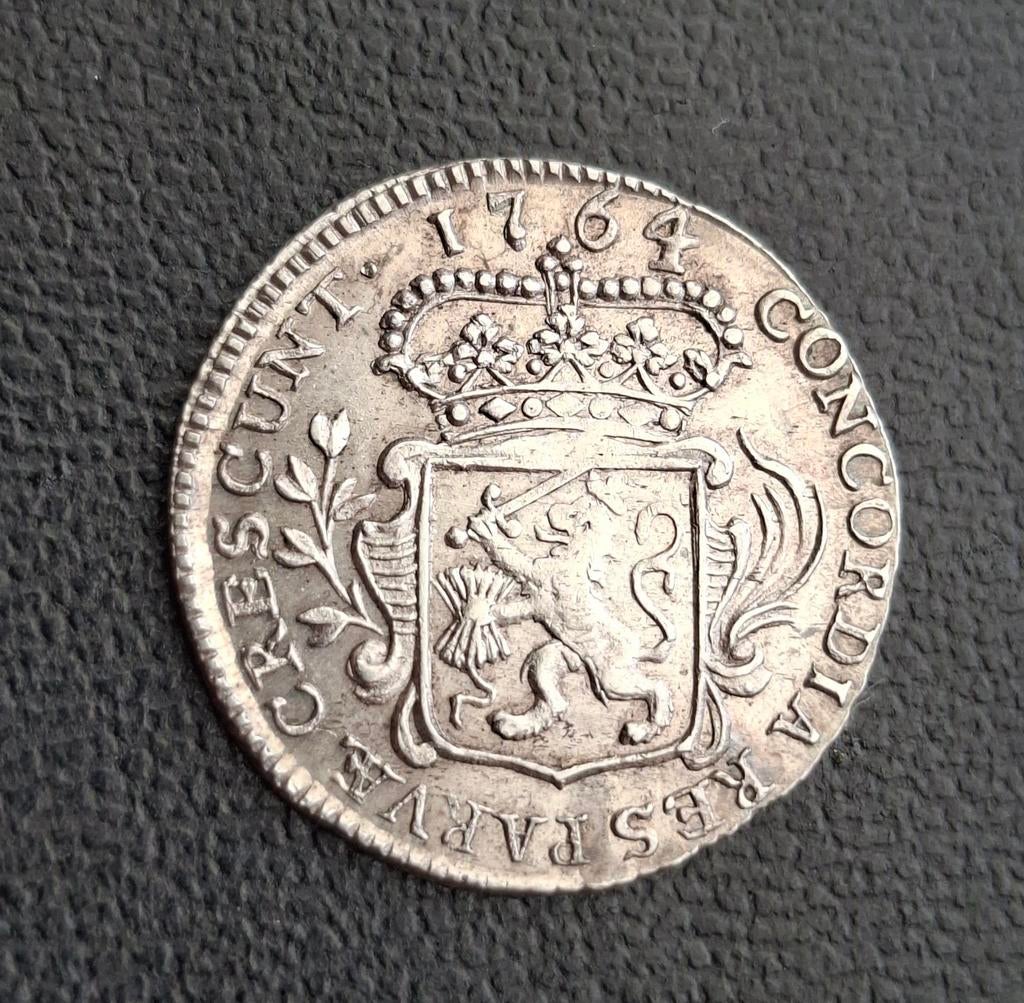 1/8 dukaat zeeland pietje 1764 zilver middelburg provinciaal, Vóór koninkrijk, Zilver, Losse munt, Overige waardes
