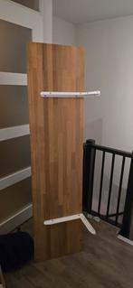 Eiken bureauplank met muurbeugels 200x50cm, Ophalen of Verzenden