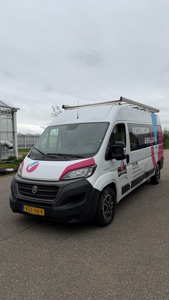 Fiat Ducato GB 3.5T 2.3 MJ 160pk L4h3 403XL Aut 2020 Wit, Auto's, Bestelauto's, Stof, 160 pk, 7 stoelen, Origineel Nederlands