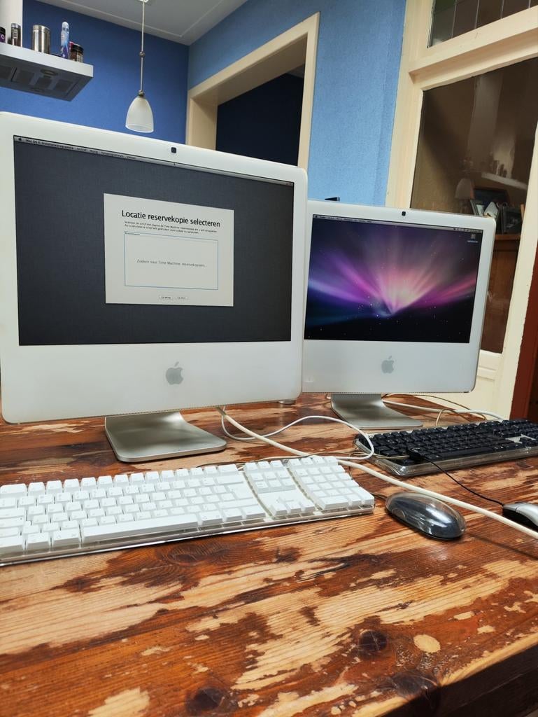 2 werkende Apple iMac G4 computers, Gebruikt, Minder dan 4 GB, IMac, Onbekend