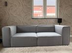 BoConcept Carmo 2-zits bank met hocker, grijs vilt, Ophalen, 75 tot 100 cm, Zo goed als nieuw, Stof