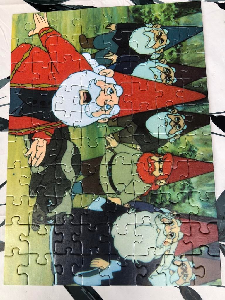 Leuke puzzel David de kabouter uit de jaren ‘80., Ophalen, Meer dan 50 stukjes, Gebruikt, 6 jaar of ouder