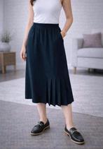 Zwarte midi rok | maat 46 | elastische taille, Kleding | Dames, Rokken, Zwart, Maat 46/48 (XL) of groter, Ophalen of Verzenden
