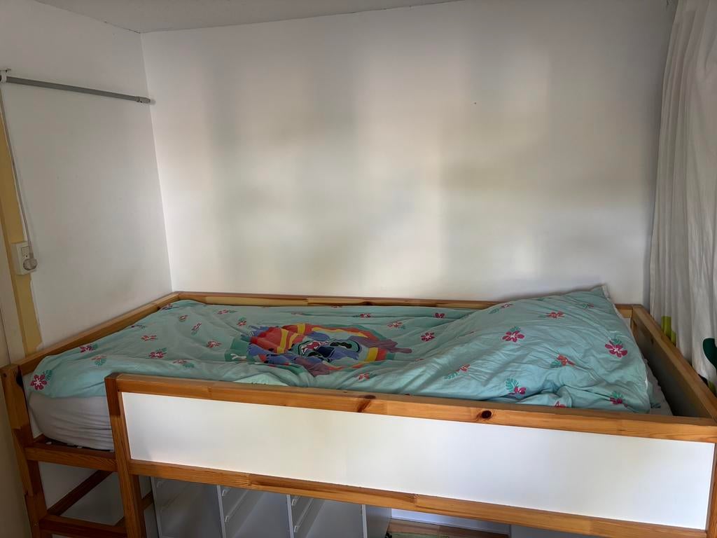 IKEA kura inclusief bedtent en matras, Ophalen, Gebruikt, Halfhoogslaper