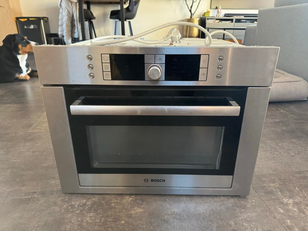 Bosch combi oven-magnetron met 3D-hetelucht, Witgoed en Apparatuur, Magnetrons, Ophalen, Combimagnetron, Gebruikt, 60 cm of meer