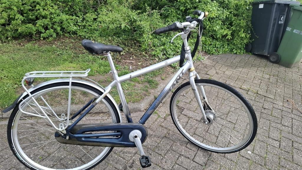 Herenfiets Giant met 7 versnellingen, Fietsen en Brommers, Fietsen | Heren | Herenfietsen, Ophalen, Gebruikt, Velgrem, Versnellingen
