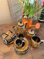 Servies retro vintage emaux miel fait main m depose, Ophalen, Zo goed als nieuw, Overige materialen, Overige stijlen