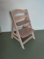 Hauck Alpha Meegroeistoel - Natuurlijk Houten Kinderstoel, Ophalen, Gebruikt, Meegroeistoel, Afneembaar eetblad