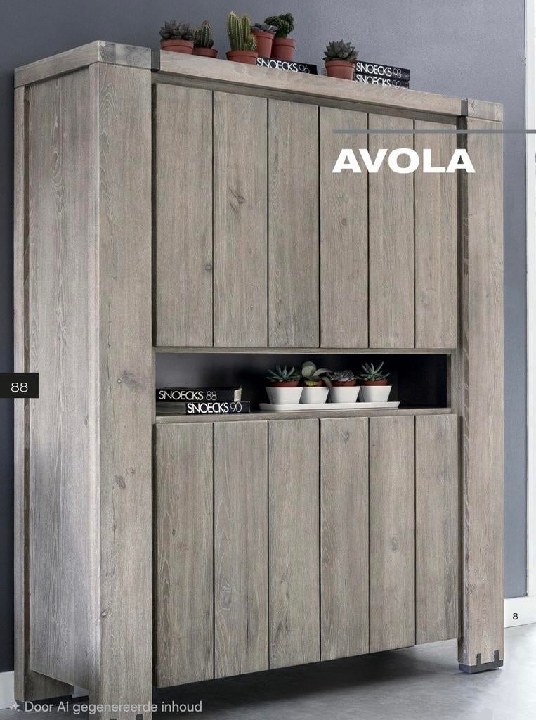 Grote Elm Houten Kast van Henders&Hazel, Ophalen, Zo goed als nieuw