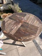 Tuintafel, hardhout, Tuin en Terras, Tuintafels, Ophalen of Verzenden, Gebruikt, Rond, Hout