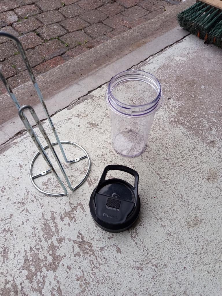 Philips Blender-accessoire: beker met deksel, Ophalen of Verzenden, Gebruikt, Blender-accessoire