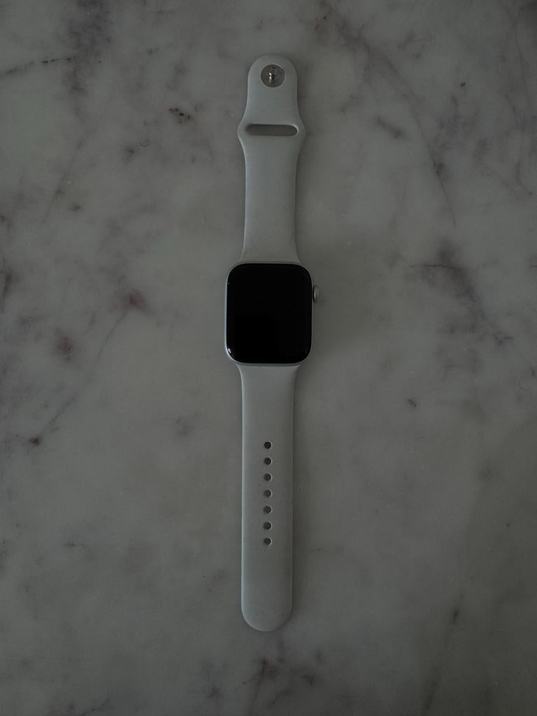 Apple Watch SE 44mm GPS, Ophalen, Zo goed als nieuw, Zilver