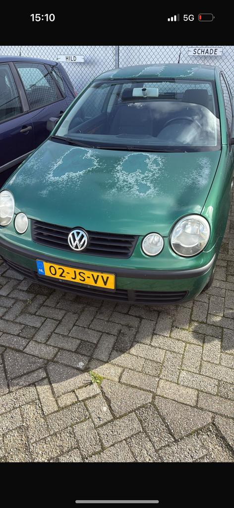 Volkswagen Polo 1.4 AUTOMAAT 2002 Groen, Auto's, Particulier, 1000 kg, 500 kg, 1390 cc
