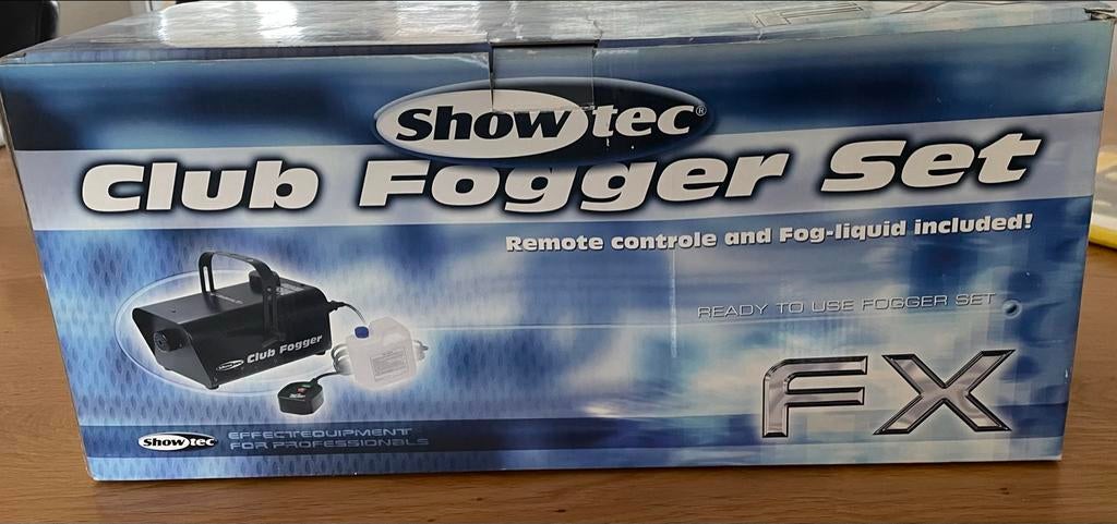 Rookmachine Showtec Club Fogger Set - met vloeistof, Muziek en Instrumenten, Licht en Laser, Ophalen of Verzenden, Zo goed als nieuw