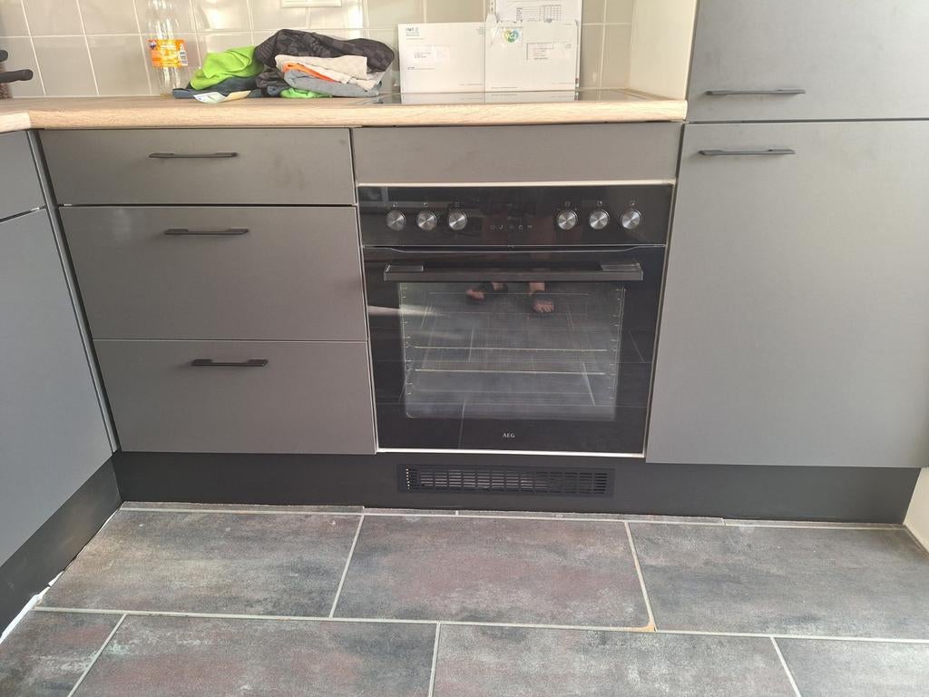 Nieuwe Inductiekookplaat AEG met Oven - 60cm - Perilex, Witgoed en Apparatuur, Fornuizen, Nieuw, Inbouw, Inductie, 4 kookzones