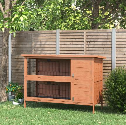 Nieuw: konijnenhok, Dieren en Toebehoren, Ophalen, 110 cm of meer, Zo goed als nieuw, 90 cm of meer