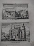 195/196 Heusden Sansoye en Hinten het Huis kopergravure dl 3, Antiek en Kunst, Kunst | Etsen en Gravures, Ophalen of Verzenden