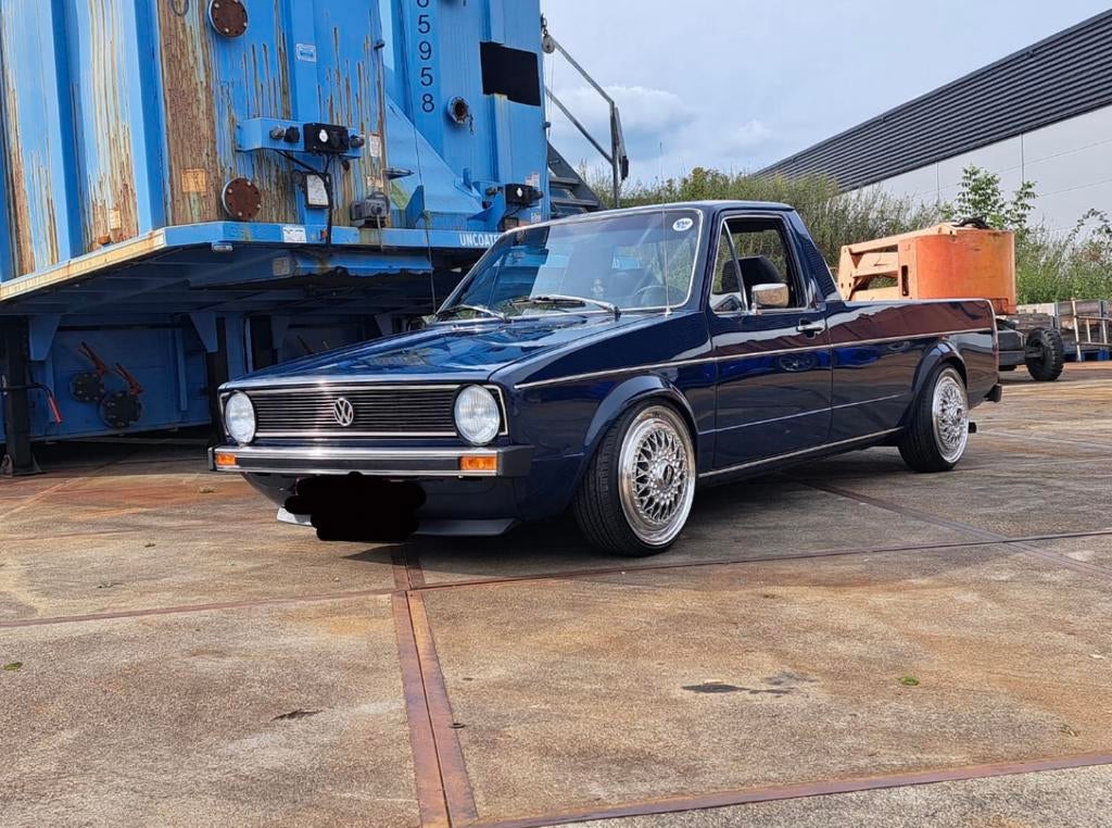 Volkswagen caddy mk1 1988 Blauw, grijs kenteken, Auto's, Bestelauto's, 74 pk, 4 cilinders, Handgeschakeld, Blauw