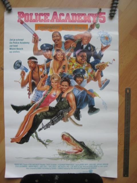 Police Academy 5 poster, Ophalen of Verzenden, Film en Tv