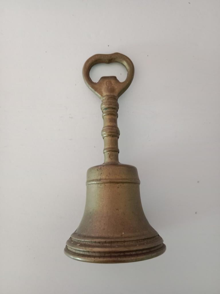 vintage messing handbel, Ophalen of Verzenden, Koper