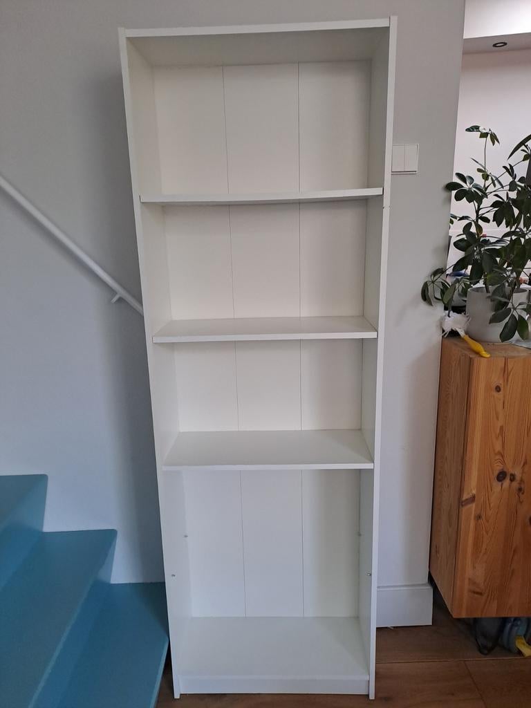 IKEA Billy Boekenkast Wit - 180x60x24cm, Met plank(en), Gebruikt, Minder dan 25 cm, 150 tot 200 cm