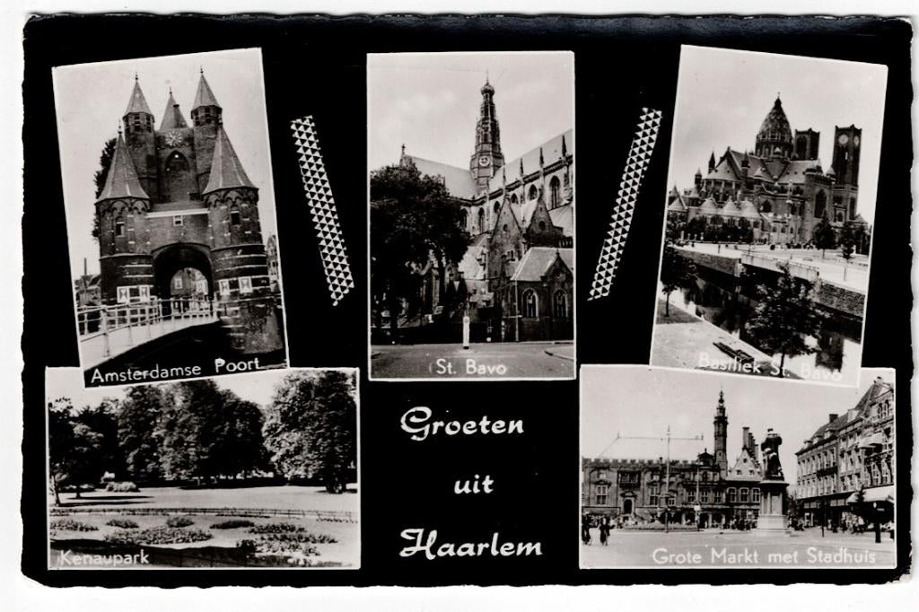 Haarlem 1969. Fotokaart Groeten uit., Ophalen of Verzenden, 1960 tot 1980, Gelopen, Noord-Holland