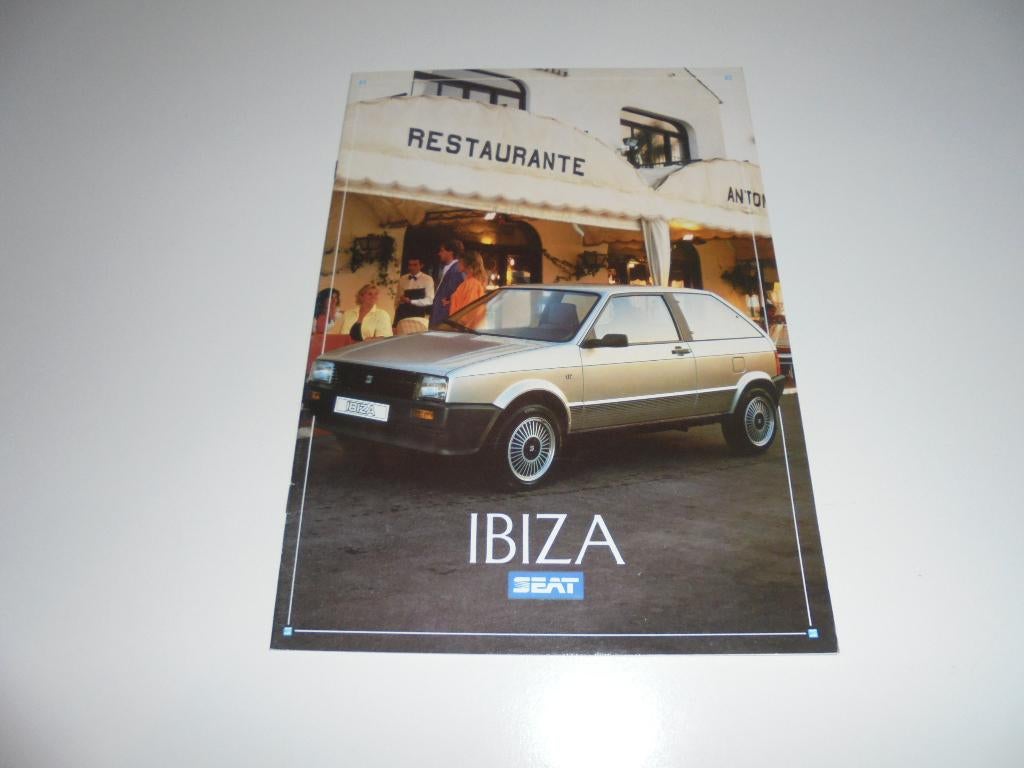brochure Seat Ibiza  1988, Ophalen of Verzenden, Zo goed als nieuw, Overige merken
