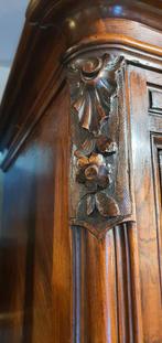 Prachtige vitrinekast  Louis XV, Ophalen, 100 tot 150 cm, 200 cm of meer, Glas