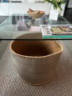 Grote rieten mand met zwart/naturel patroon., Ophalen, Overige materialen, Gebruikt, '