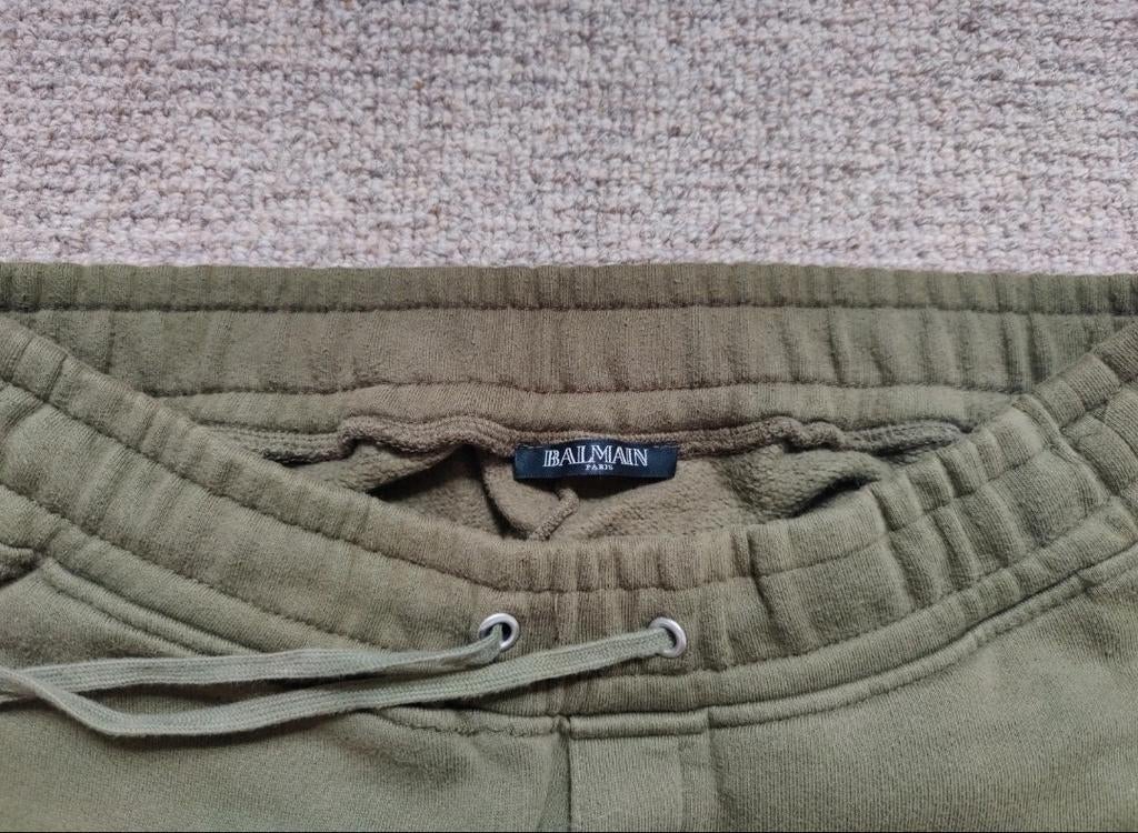 Balmain broek maat L leger groen, Maat 52/54 (L), Balmain, Ophalen of Verzenden, Zo goed als nieuw