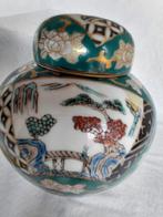 gemberpot Imari 19cm hoog in zeldzame prachtige groene kleur, Ophalen of Verzenden